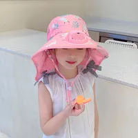 Children's Sun Hat Summer UV Protection Baby Sun Hat With Fan Female Boy Sun Hat Foldable Hat main image 2