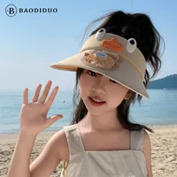 Cartoon Children's Fan Empty Hat Summer Rechargeable Sun Hat With Fan Sun Hat For Boys And Girls main image 1