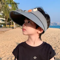 Cartoon Children's Fan Empty Hat Summer Rechargeable Sun Hat With Fan Sun Hat For Boys And Girls main image 4