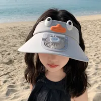 Cartoon Children's Fan Empty Hat Summer Rechargeable Sun Hat With Fan Sun Hat For Boys And Girls sku image 3