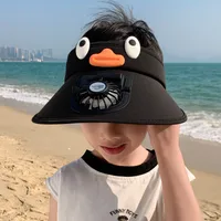 Cartoon Children's Fan Empty Hat Summer Rechargeable Sun Hat With Fan Sun Hat For Boys And Girls sku image 6