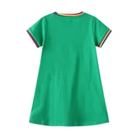 J-style Ump Fashion Knitted Girls' Children's Lianyi Princess Skirt  For Girls' Short-sleeved Dress main image 2