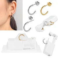 Hip-Hop Streetwear C Shape 316 Stainless Steel  Acrylic Plating 24K Gold Plated Ear Puncher main image 1