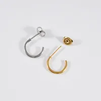 Hip-Hop Streetwear C Shape 316 Stainless Steel  Acrylic Plating 24K Gold Plated Ear Puncher main image 3