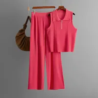 Casual Daily Women's Simple Style Classic Style Solid Color Viscose Fiber Pant Co-ord Set Shorts Sets sku image 5
