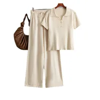 Casual Daily Women's Simple Style Classic Style Solid Color Viscose Fiber Pant Co-ord Set Shorts Sets main image 5
