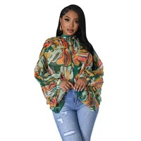 Women's Cardigan Long Sleeve Blouses Vintage Style Streetwear Geometric main image 4