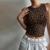 Women's Vest Tank Tops Sexy Streetwear Leopard sku image 3