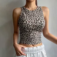 Women's Vest Tank Tops Sexy Streetwear Leopard sku image 5