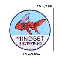 Embroidery Cartoon Style Marine Style Animal Ocean Cloth main image 2