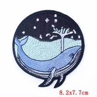 Embroidery Cartoon Style Marine Style Animal Ocean Cloth sku image 1