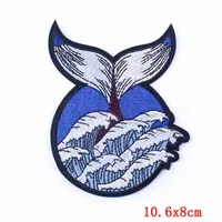 Embroidery Cartoon Style Marine Style Animal Ocean Cloth sku image 4