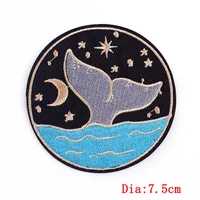 Embroidery Cartoon Style Marine Style Animal Ocean Cloth sku image 5