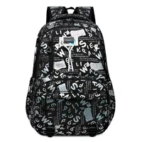 Wholesale New Backpack New Style Simple Large Capacity Junior High School Student Schoolbag Fashion Leisure Travel Backpack sku image 1