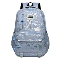 Wholesale New Backpack New Style Simple Large Capacity Junior High School Student Schoolbag Fashion Leisure Travel Backpack sku image 3