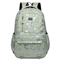 Wholesale New Backpack New Style Simple Large Capacity Junior High School Student Schoolbag Fashion Leisure Travel Backpack sku image 4