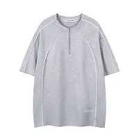 Jiayiku Men's  Summer New American Retro Functional Fashion Brand Embedded Design Short-sleeved T-shirt For Men main image 2