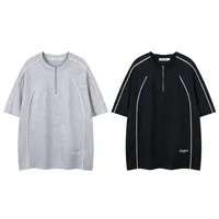 Jiayiku Men's  Summer New American Retro Functional Fashion Brand Embedded Design Short-sleeved T-shirt For Men main image 5