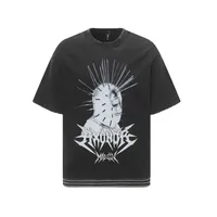 Jiayiku Men's Clothing  Summer American Street Hip Hop Fashion Brand Tee T-shirt Diablo Punk T-shirt Short Sleeve sku image 8