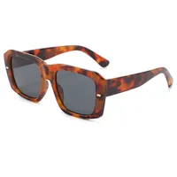 Hip-Hop Retro Streetwear Sunglasses PC UV400 Protection Tinted Lenses Square Full Frame Glasses main image 5