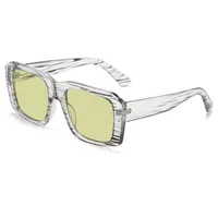 Hip-Hop Retro Streetwear Sunglasses PC UV400 Protection Tinted Lenses Square Full Frame Glasses main image 7