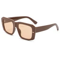 Hip-Hop Retro Streetwear Sunglasses PC UV400 Protection Tinted Lenses Square Full Frame Glasses main image 8