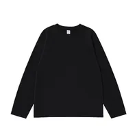 ABS Clothing | Double-sided Velvet Crew Neck Bottoming Long Sleeve T-shirt  Autumn And Winter New 260g Warm Elastic Jacket sku image 5