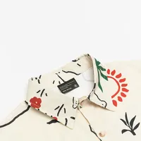 Jiayiku Men's  Summer American Vintage Ins Trendy Graffiti Print Hawaiian Vacation Shirt For Men main image 3