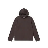 ABS Clothing | Double-sided Velvet Hat Base Vests  Autumn And Winter New Sports Outdoor Cordless Hooded Long Sleeve T sku image 7