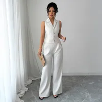 Office Daily Women's Elegant Business Solid Color Spandex Polyester Pant Co-ord Set Shorts Sets main image 3