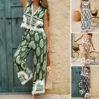 Holiday Daily Women's Casual Vacation Plant Viscose Fiber Pant Co-ord Set Shorts Sets main image 1