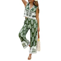 Holiday Daily Women's Casual Vacation Plant Viscose Fiber Pant Co-ord Set Shorts Sets main image 2