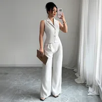 Office Daily Women's Elegant Business Solid Color Spandex Polyester Pant Co-ord Set Shorts Sets main image 1