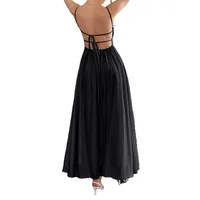 Men's Swing Dress Elegant Vacation Strap Sleeveless Solid Color Midi Dress Casual Daily Tea Party main image 2