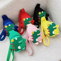 Children's Cartoon Chest Bag Cute Little Dinosaur Cartoon Crossbody Shoulder Bag Lightweight Fashion Change Fashion Waist Bag Wholesale main image 1