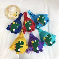 Children's Cartoon Chest Bag Cute Little Dinosaur Cartoon Crossbody Shoulder Bag Lightweight Fashion Change Fashion Waist Bag Wholesale main image 2