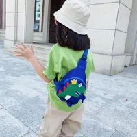 Children's Cartoon Chest Bag Cute Little Dinosaur Cartoon Crossbody Shoulder Bag Lightweight Fashion Change Fashion Waist Bag Wholesale main image 3