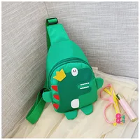 Children's Cartoon Chest Bag Cute Little Dinosaur Cartoon Crossbody Shoulder Bag Lightweight Fashion Change Fashion Waist Bag Wholesale sku image 3