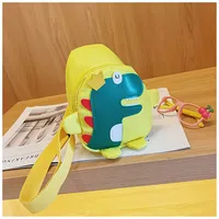 Children's Cartoon Chest Bag Cute Little Dinosaur Cartoon Crossbody Shoulder Bag Lightweight Fashion Change Fashion Waist Bag Wholesale sku image 1