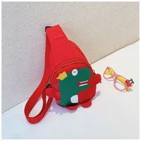 Children's Cartoon Chest Bag Cute Little Dinosaur Cartoon Crossbody Shoulder Bag Lightweight Fashion Change Fashion Waist Bag Wholesale sku image 2