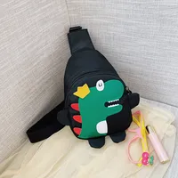 Children's Cartoon Chest Bag Cute Little Dinosaur Cartoon Crossbody Shoulder Bag Lightweight Fashion Change Fashion Waist Bag Wholesale sku image 5