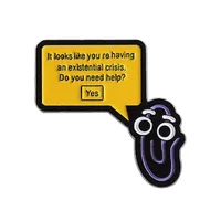 Creative Badge Suit Series English Pin Accessories All-match Personality Combination Multi-style Metal Brooch sku image 6