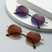 Retro Hong Kong Style Sunglasses Men And Women With  New High-end Sense Driving Special Anti-UV Sunglasses main image 2