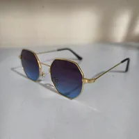 Retro Hong Kong Style Sunglasses Men And Women With  New High-end Sense Driving Special Anti-UV Sunglasses sku image 1