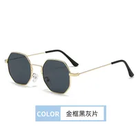 Retro Hong Kong Style Sunglasses Men And Women With  New High-end Sense Driving Special Anti-UV Sunglasses sku image 3
