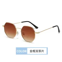 Retro Hong Kong Style Sunglasses Men And Women With  New High-end Sense Driving Special Anti-UV Sunglasses sku image 4