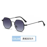 Retro Hong Kong Style Sunglasses Men And Women With  New High-end Sense Driving Special Anti-UV Sunglasses sku image 5