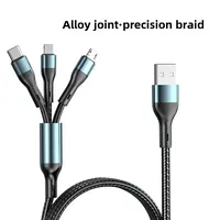 Three-in-one Braided Data Line 1 main image 3