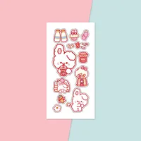 Cute Stickers Children's New-style Cartoon Ins Stickers Journal Stickers Book Sealing Stickers Goo Card Stickers sku image 2