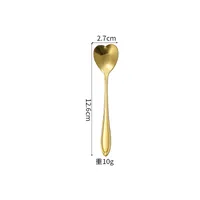 Stainless Steel Cherry Blossom Spoon Household Creative New Style Gold Long Handle Ice Spoon Coffee Mixing Spoon Dessert Spoon Tableware Wholesale sku image 11